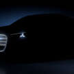2026 Mercedes-Benz C-Class EV – interior shown with massive MBUX Hyperscreen; full reveal April 20