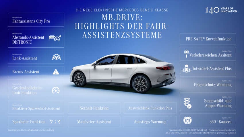 2026 Mercedes-Benz C-Class EV debuts – W520-gen with 800V tech, 330 kW DC, up to 800 km range WLTP 2069583