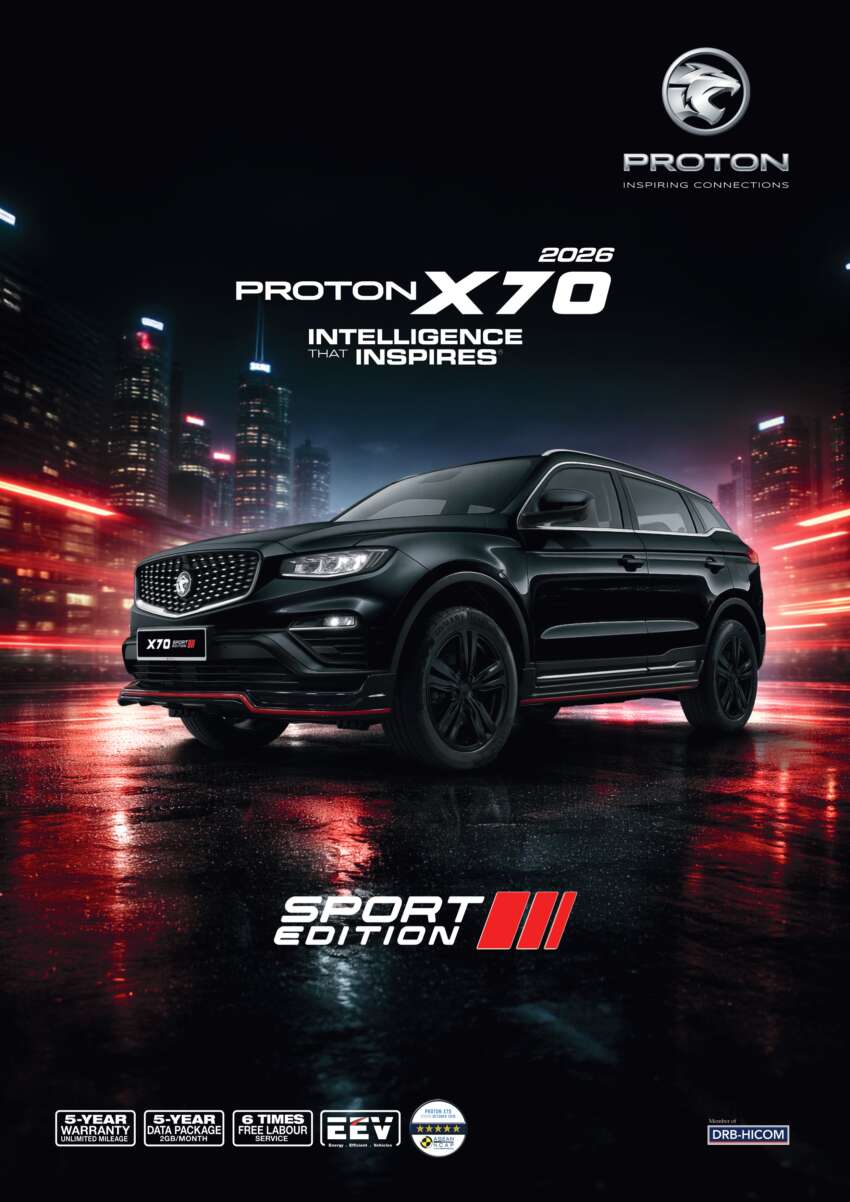 2026 Proton X70 Sport Edition launched – RM6k worth of added value for extra RM2.5k, priced at RM115,300 2067520