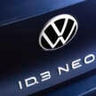 Volkswagen ID.3 Neo debuts – EV hatch gets updated styling, more physical controls; up to 630 km WLTP