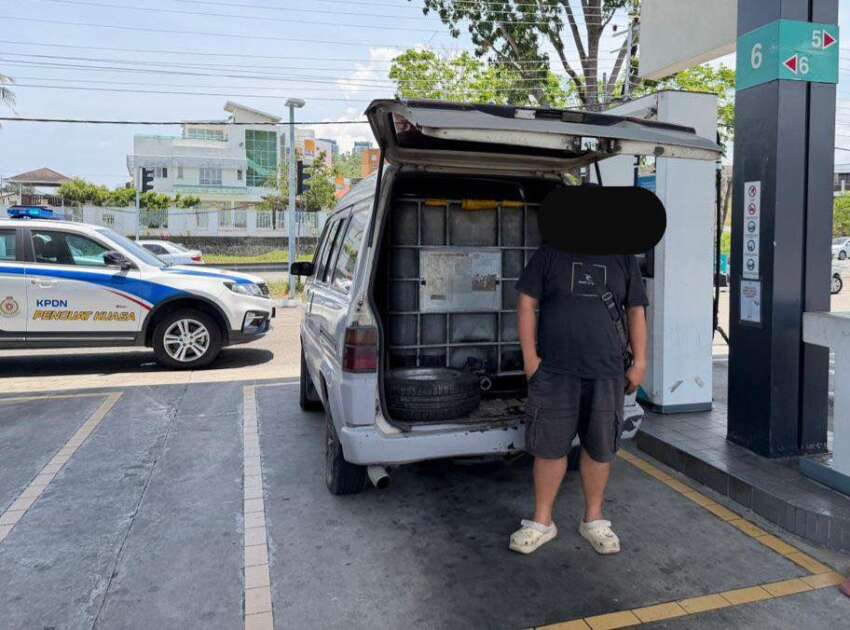 KPDN arrests two men in Kota Kinabalu for suspected illegal sales and collection of subsidised diesel 2068281