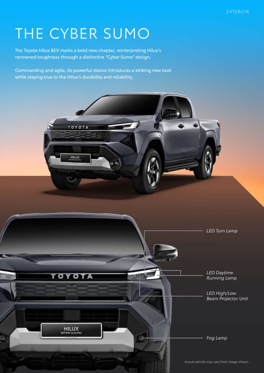 2026 Toyota Hilux EV in Malaysia – electric Travo, Thai CBU, 196 PS, 257 km WLTP range, priced at RM226k 2060368