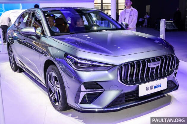 Geely Emgrand i-HEV in China – possible next Proton S70; DHT120 hybrid powertrain coming to AMA02?
