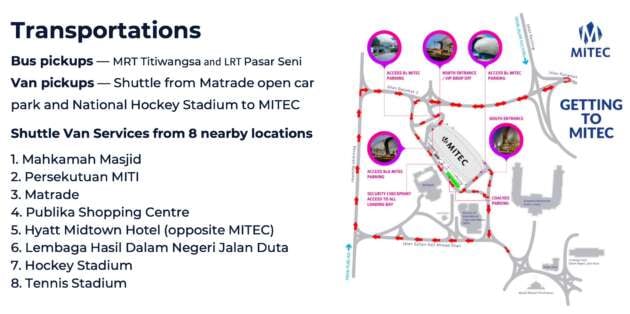 KLIMS 2026 – free transport from LRT, MRT carparks