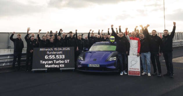 Porsche Taycan Turbo GT with Manthey Kit reclaims Nürburgring EV lap record from BYD – 6:55.533 mins
