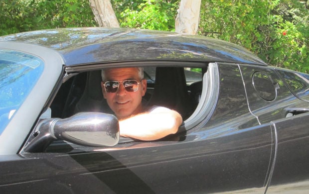 George Clooney’s Tesla Roadster up for auction