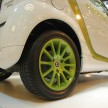 smart fortwo electric drive on display at 1 Utama