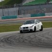 BMW M5 and M3 Coupe driven on track at the BMW M Track Experience Asia 2012, Sepang