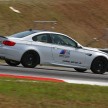 BMW M5 and M3 Coupe driven on track at the BMW M Track Experience Asia 2012, Sepang