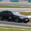 BMW M5 and M3 Coupe driven on track at the BMW M Track Experience Asia 2012, Sepang