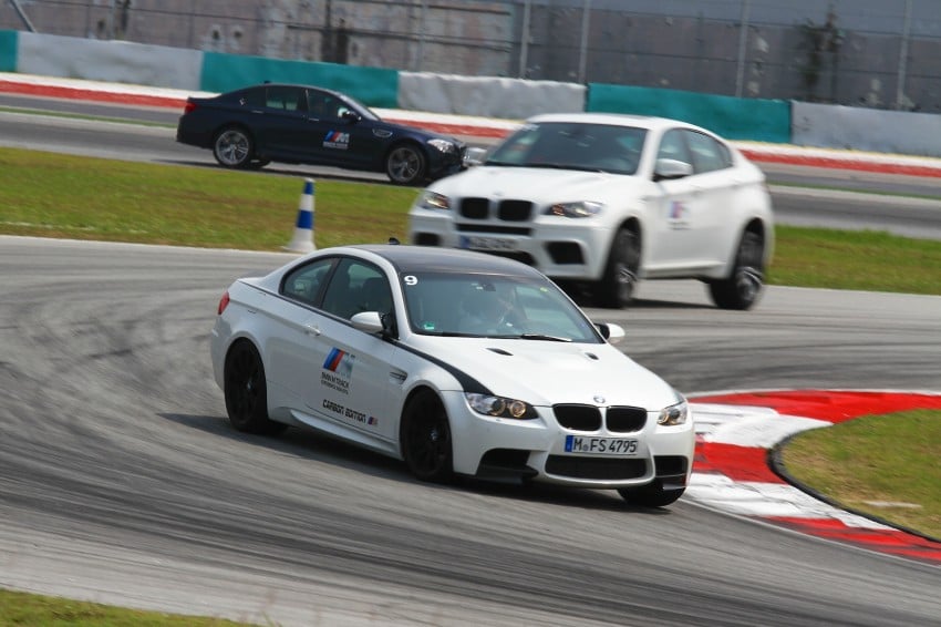 BMW M5 and M3 Coupe driven on track at the BMW M Track Experience Asia 2012, Sepang 117089