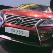 Lexus RX facelift arrives – four in all, RM356k to RM525k
