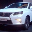 Lexus RX facelift arrives – four in all, RM356k to RM525k