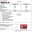 Kia Rio launched – 1.4 EX and SX, RM74k-RM80k